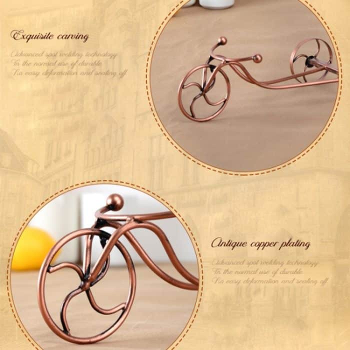 Dining Bar Weinkabinett Mode Kreative Schmiedeeisen Dekorationen Sechs Weingläser Rack Weinregal – Bild 6