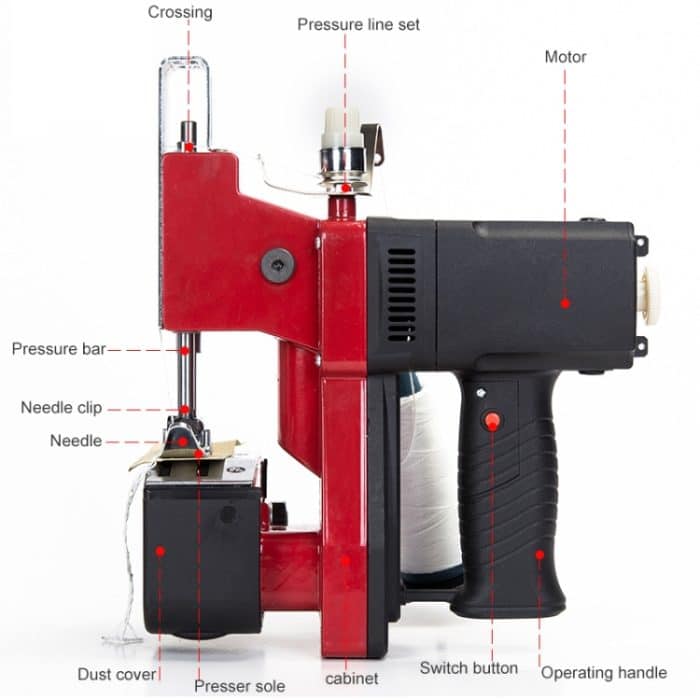GK9 Tragbarer Strickbeutel mit elektrischem Griff Sack Close Sealing Machine – Bild 4