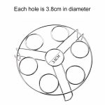 Dampfgarer Korb Ei Gemüse Gemüsedampf Untersetzer für Schnellkochtopf, Durchmesser: 17,5 cm, Höhe: 4,5 cm – Bild 7