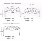 Dampfgarer Korb Ei Gemüse Gemüsedampf Untersetzer für Schnellkochtopf, Durchmesser: 17,5 cm, Höhe: 5,5 cm – Bild 8