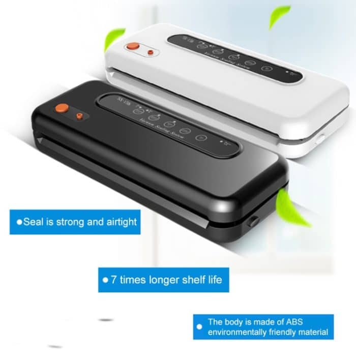 Haushaltsgewerbliche Lebensmittel-Vakuum-Kunststoffverpackungsmaschine, Versiegelungsmaschine, EU-Stecker, Food EU Plug (Black), Food EU Plug (White) – Bild 7