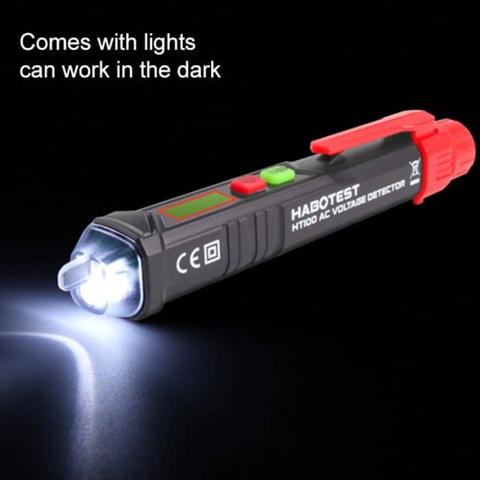 HABOTESA HT100 Hochempfindlicher LCD-Digitalanzeige-Ton- und Lichtalarm-Teststift – Bild 6