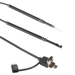 i96 3-in-1-USB-Ohrfernrohr-Inspektion, HD-0,3-MP-Kamera, visueller Ohrlöffel für OTG-Android-Telefone, PC und MacBook, 1,85 m langes Kabel, 3 in 1 Black  0.3MP – Bild 3