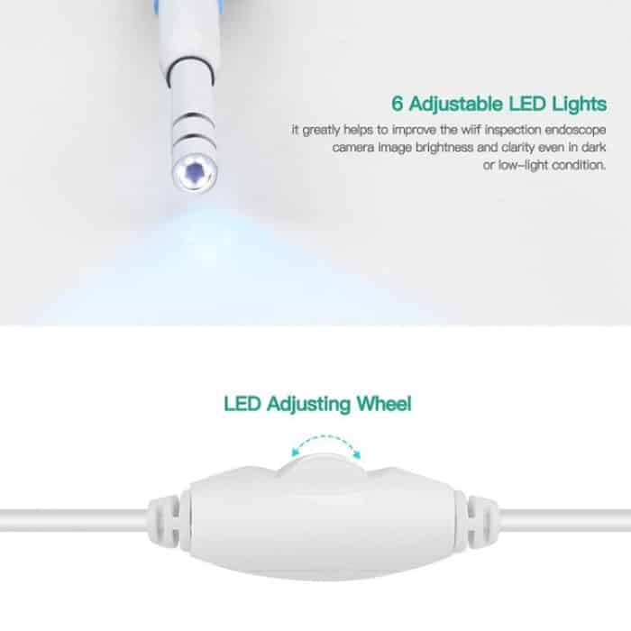 i95 3-in-1-USB-Ohrfernrohr-Inspektion, HD-0,3-MP-Kamera, visueller Ohrlöffel für OTG-Android-Telefone, PC und MacBook, 1,75 m langes Kabel, 3 in 1 White  0.3MP – Bild 6