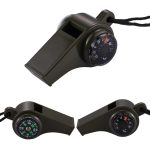 5 PCS 3 in 1 Outdoor Mini Multifunktions-tragbares tragbares lebenslanges Pfeifkompass-Thermometer – Bild 2