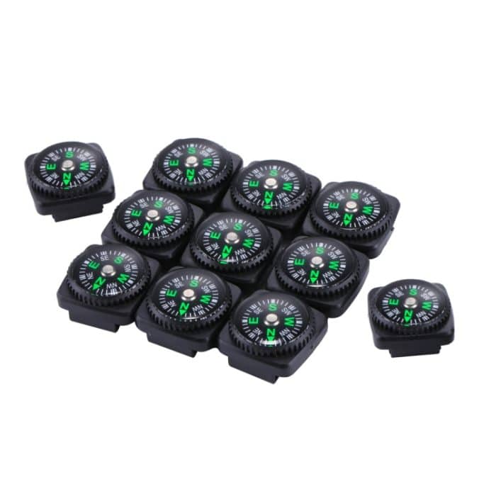 10 PCS 20mm Outdoor Sport Camping Wandern Zeiger Guider Kunststoff Kompass Wanderer Navigation, zufällige Farblieferung – Bild 5