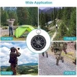 10 PCS Outdoor Sport Camping Wandern Zeiger Guider Aluminiumlegierung Kompass Wanderer Navigation mit Schlüsselbund, zufällige Farblieferung – Bild 7