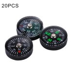20 PCS 15mm Outdoor Sport Camping Wandern Zeiger Guider Kunststoff Kompass Wanderer Navigation, zufällige Farblieferung