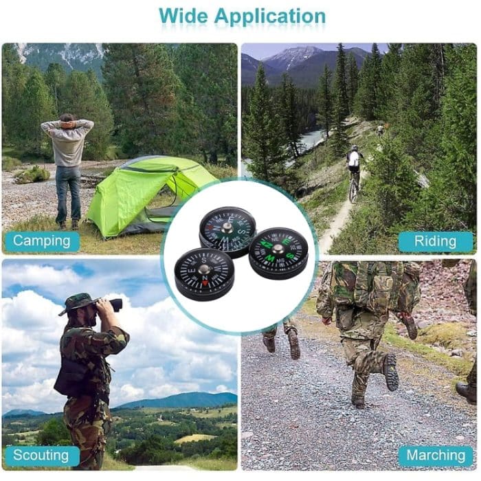20 PCS 20mm Outdoor Sport Camping Wandern Zeiger Guider Kunststoff Kompass Wanderer Navigation, zufällige Farblieferung – Bild 5