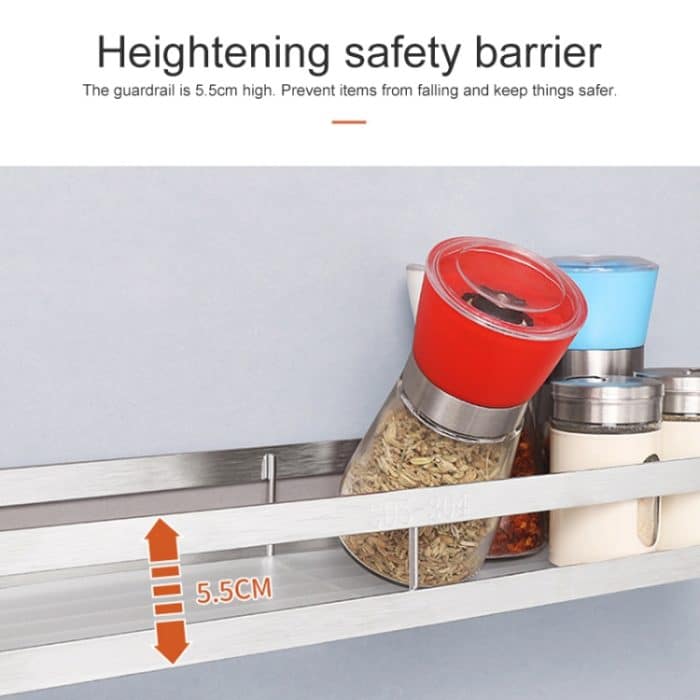 304 Edelstahl der Wand befestigte Küche Einhängegestell Gewürzhalter – Bild 7