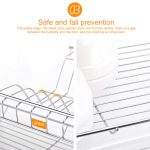 Multifunktionale Küche Edelstahl Drei Schichten Bogenform Rack Hängende Schüssel Geschirrhalter – Bild 6