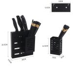 Wandmontiertes Küchenregal aus Edelstahl zum Aufhängen von Kinfe-Essstäbchen-Kanisterhalter, Kinfe Chopsticks Canister Holder – Bild 3