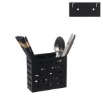 Wandmontiertes Küchenregal aus Edelstahl mit Doppelkäfig, Essstäbchen-Kanisterhalter, Chopsticks Canister Holder – Bild 2