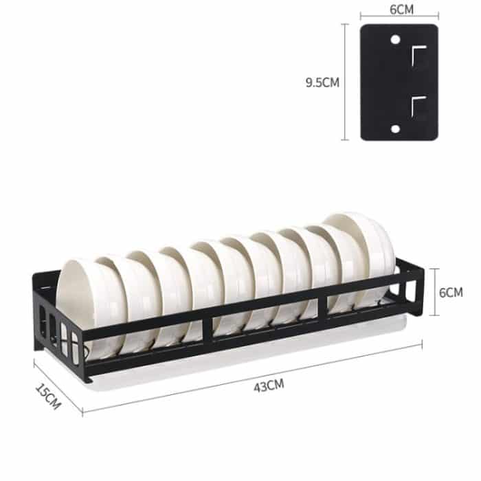 Wandmontiertes Küchenregal aus Edelstahl zum Aufhängen von Schüsseln, Bowl Holder – Bild 3