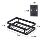20 cm großes, stanzfreies Wandregal für Gewürze in der Küche, 20cm – Bild 3
