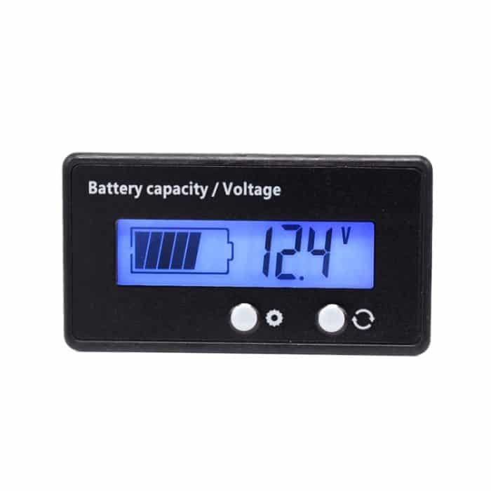 H6133 12V-84V Blei-Säure-Batterie-Spannungsprüfer, Prozent-Voltmeter-Messgerät, Lithium-Batterie-Statusmonitor, 12V-84V Blue Light, 12V-84V Green Light, 12V-84V White Light – Bild 1
