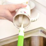 10 PCS Abnehmbare Griffschwamm-Reinigungsbecher-Bürsten Waschbecher-Bürste für Glasmilchflasche / Kaffeetasse / Glasbecher, Größe: 25,5 x 6 cm, zufällige Farblieferung – Bild 3