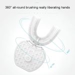 Weiß 3 Reinigungsmodi Elektrisches automatisches Schönheitszahninstrument aus Silikon – Bild 5