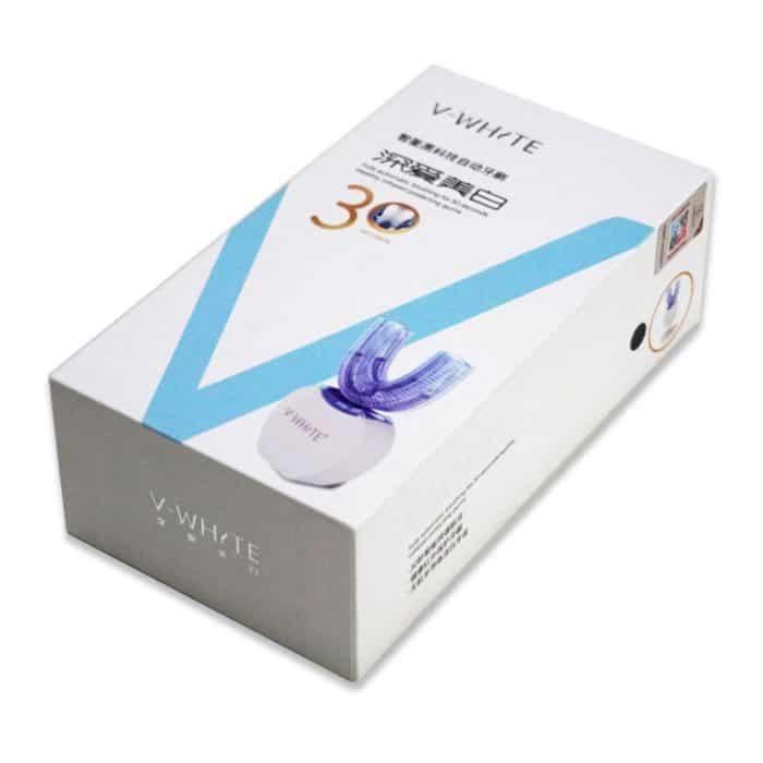 Weiß 3 Reinigungsmodi Elektrisches automatisches Schönheitszahninstrument aus Silikon – Bild 10