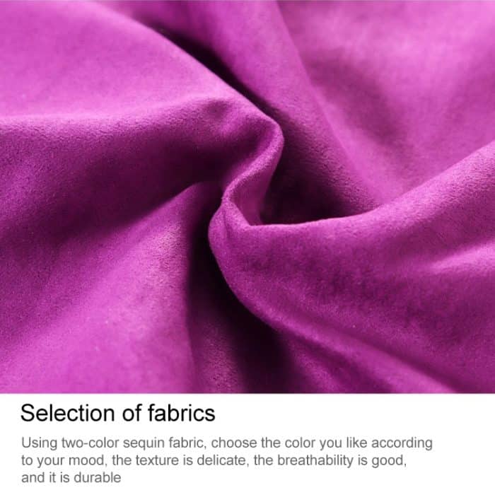 DIY zweifarbiger Glitzer-Pailletten-Kissenbezug, wendbarer Kissenbezug mit Pailletten, magischer Farbwechsel, Größe: 40 x 40 cm – Bild 4