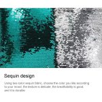 DIY zweifarbiger Glitzer-Pailletten-Kissenbezug, wendbarer Kissenbezug mit Pailletten, magischer Farbwechsel, Größe: 40 x 40 cm – Bild 5