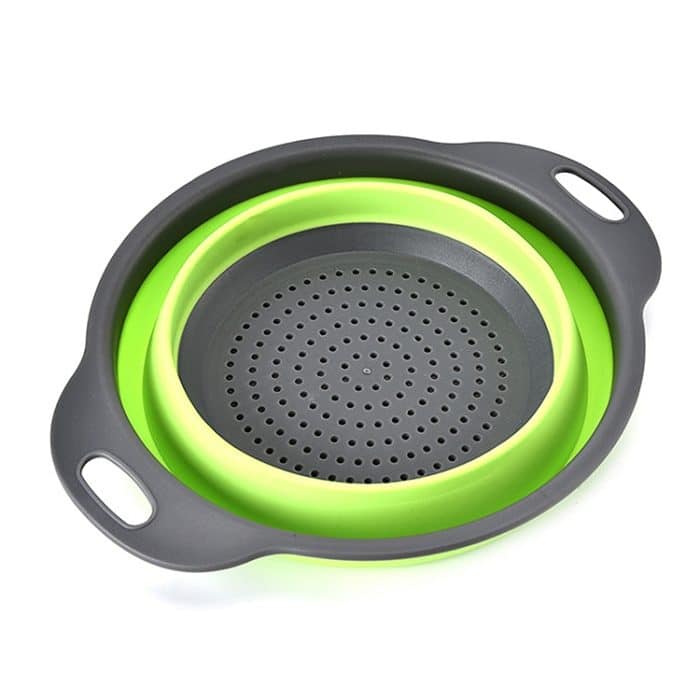 Kreativer faltbarer Aufbewahrungskorb für Gemüse und Obst, Organizer, Abflusskorb, L, Größe: 29,5 x 23,5 x 10 cm, Size: L – Bild 2