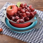 Kreativer faltbarer Aufbewahrungskorb für Gemüse und Obst, Organizer, Abflusskorb, L, Größe: 29,5 x 23,5 x 10 cm, Size: L – Bild 6