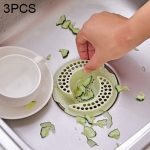 3 PCS Anti-Clogging Kitchen Sink Sieb Stopper Filter Drainers Drain Cover Boden Abfall Stopper Drain, Größe: 11 x 3,9 cm, zufällige Farblieferung