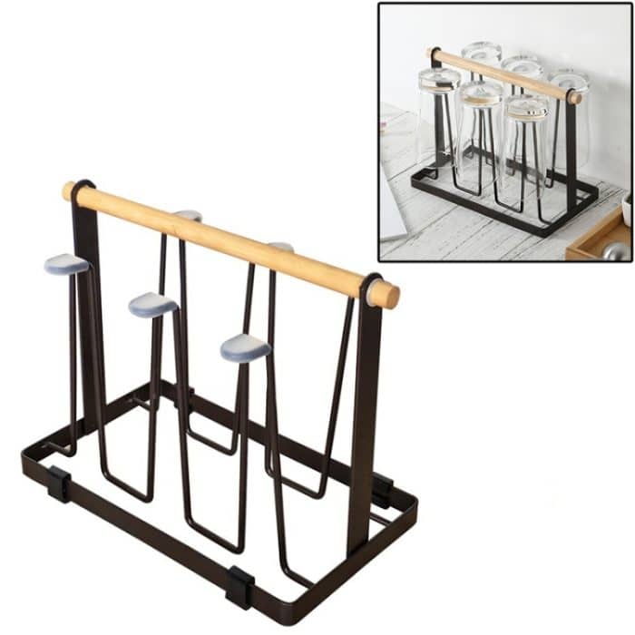 HC6998GT.jpg Eisen-Küchenbecherhalter-Abflussregal – Bild 1