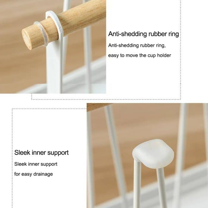 Eisen-Küchenbecherhalter-Abflussregal – Bild 4