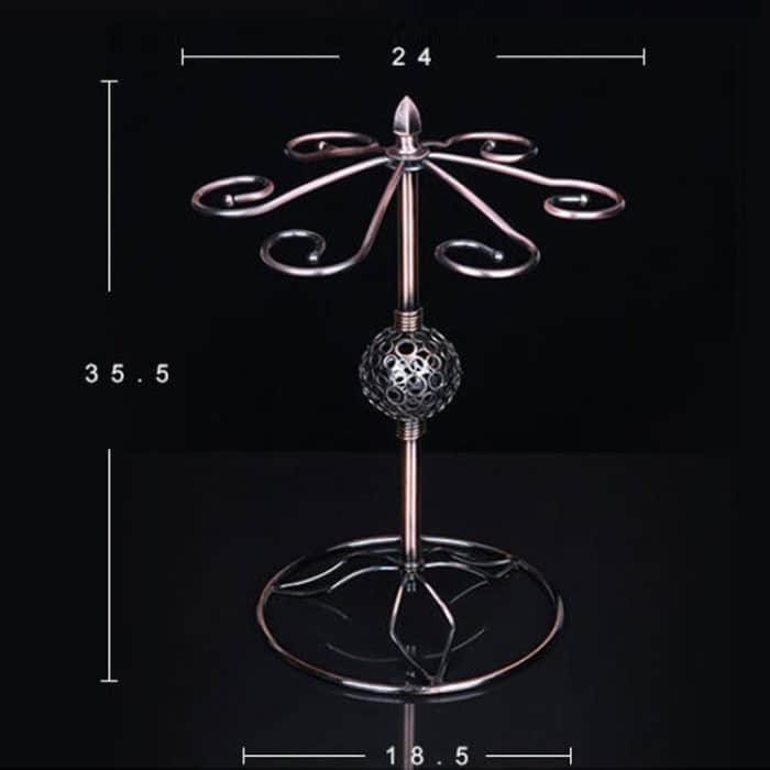 Eisen hängendes Weinglas Regal Abflussregal Perlenform Becherhalter – Bild 2