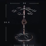 Eisen hängendes Weinglas Regal Abflussregal Diamant Form Cup Holder – Bild 2