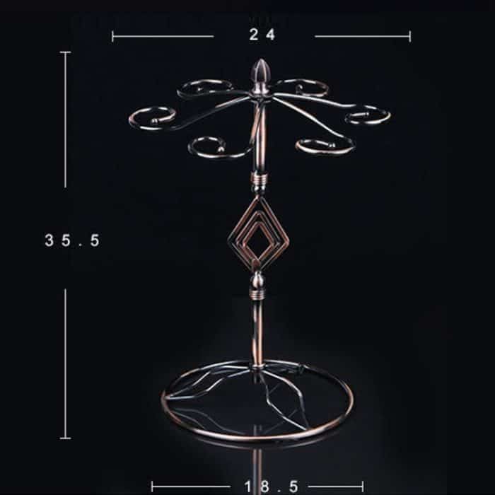 Eisen hängendes Weinglas Regal Abflussregal Diamant Form Cup Holder – Bild 2