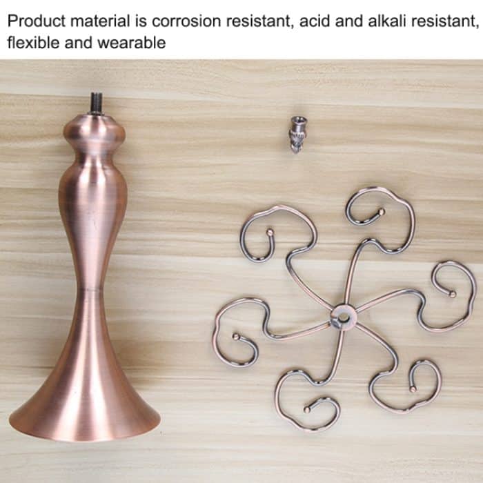 Eisen hängendes Weinglas Regal Abflussregal Diamant Form Cup Holder – Bild 3