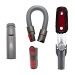 XD998 4-in-1-Handwerkzeug Biegbarer antistatischer Saugkopfsatz D931 D928 D918 D907 für Dyson V6 / V7 / V8 / V9 / V10 Staubsauger