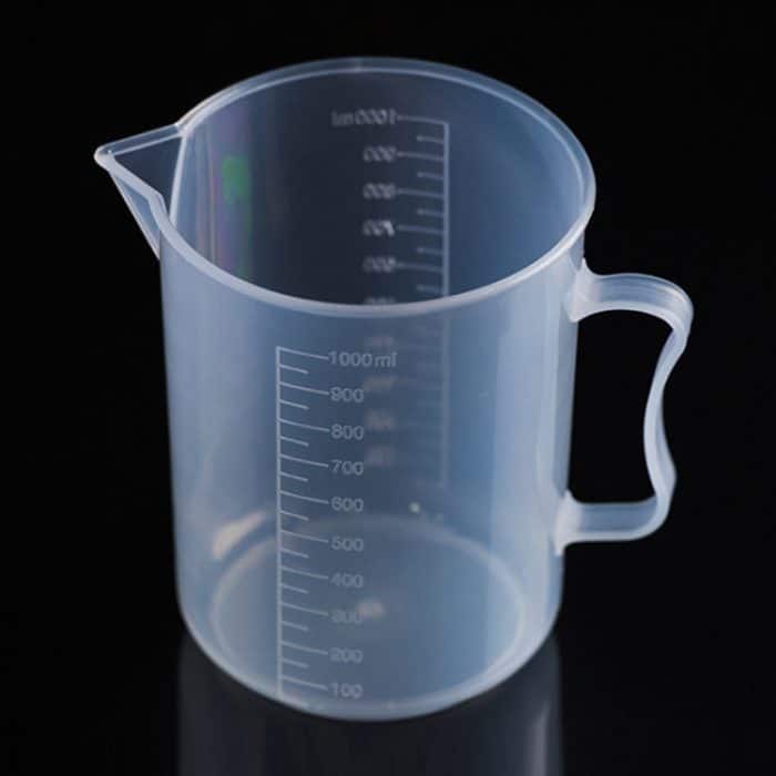 1000 ml dünner PP-Kunststoffkolben, digitaler Messbecher, Zylinderwaage, Messglas, Labor, Laborwerkzeuge, 1000ml Measuring Cup – Bild 2