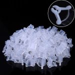 100 PCS Plant Grafting Gardening Kunststoff Pfropfordner Pfropfclip Transparente Gartenarbeit Kunststoff Pfropfclip Tomaten Pfropfclips – Bild 2