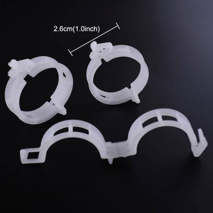 500 PCS 25mm Kunststoff Feste Krawattenklammer Hängende Kranordner Reben Pflanze Feste Klammer – Bild 3