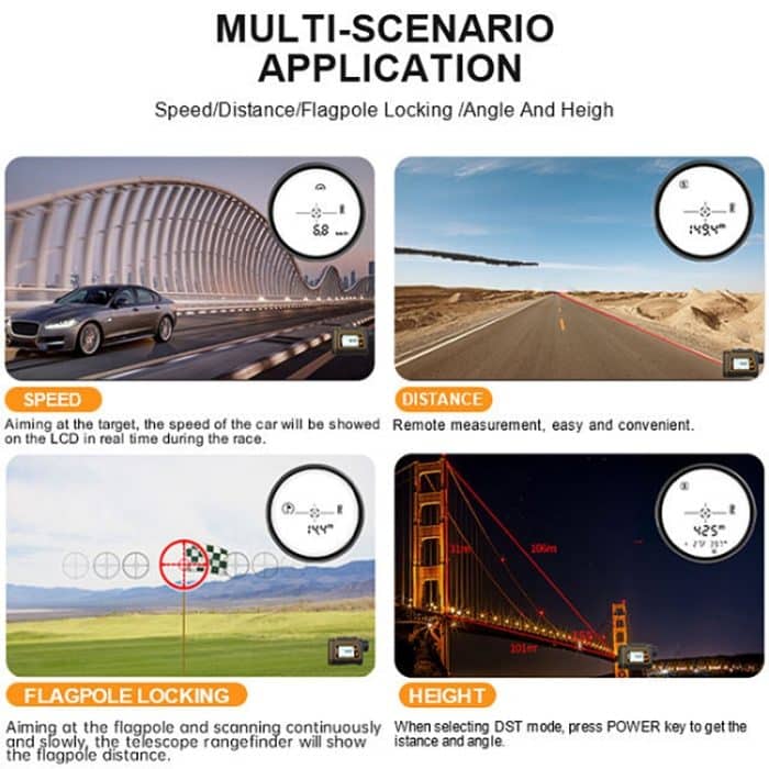 SNDWAY SW1500A Wasserdichter Entfernungsmesser für wasserdichte Teleskop-Entfernungsmesser, 1500 m – Bild 10