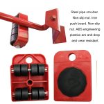 Schwere Möbel Home Trolley Lift und Move Slides Kit 4 Rollen & Furniture Lifter Mover Transport Set – Bild 3