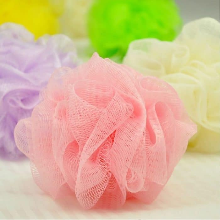 5 PCS Blumenbad Ball Badewannen Cool Ball Bad Handtuch Scrubber Körperreinigung Mesh Dusche Waschschwamm, zufällige Farblieferung – Bild 3