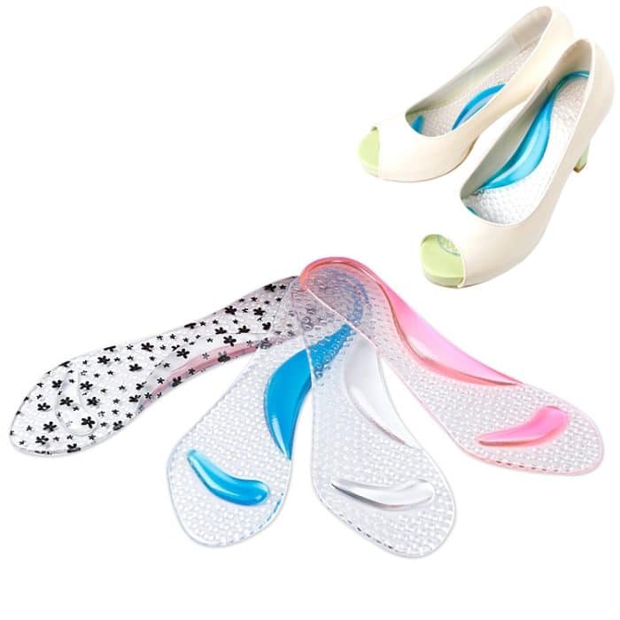 HC7730.jpg 5 Paar Frauen Silikon Gel Massage Arch Support Einlegesohlen Orthesen Plattfuß Verhindern Fuß Kokon High Heels Schuhe Pad, Zufällige Farbabgabe – Bild 1