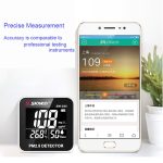 SNDWAY SW-825 Micro-USB-Aufladung Desktop-Luftqualitäts-Echtzeit-Reinigungsdetektor mit HiD-LED-Bildschirm, Support-Alarmaufforderung – Bild 7