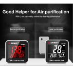 SNDWAY SW-825 Micro-USB-Aufladung Desktop-Luftqualitäts-Echtzeit-Reinigungsdetektor mit HiD-LED-Bildschirm, Support-Alarmaufforderung – Bild 9