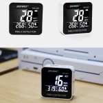 SNDWAY SW-825 Micro-USB-Aufladung Desktop-Luftqualitäts-Echtzeit-Reinigungsdetektor mit HiD-LED-Bildschirm, Support-Alarmaufforderung – Bild 10