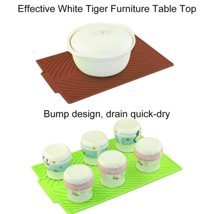 2 Stück Multifunktions-Silikon-faltbare Wasserfiltermatte, Abfluss-Isolierpad – Bild 6