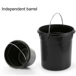 Modischer runder Edelstahl-Haushalts-Hotelbüro-Mülleimer mit Pedalen, Größe: 5 l, Size: 5L – Bild 4