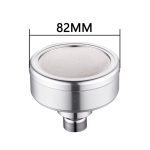 Abnehmbarer und waschbarer Space-Duschkopf mit Aluminiumbeschichtung, rund, mit Druckbrause oben, Größe: 82 mm, Pattern A – Bild 2