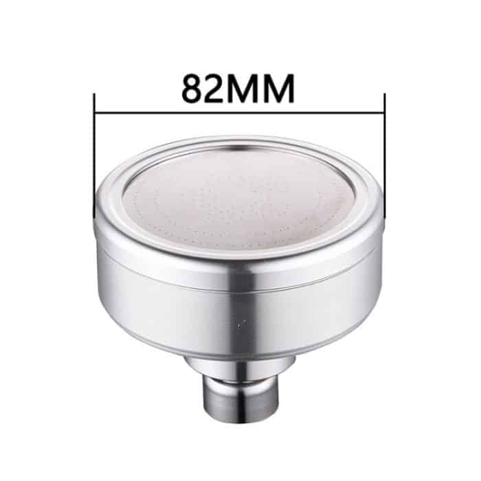 Abnehmbarer und waschbarer Space-Duschkopf mit Aluminiumbeschichtung, rund, mit Druckbrause oben, Größe: 82 mm, Pattern A – Bild 2