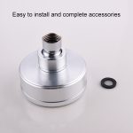 Abnehmbarer und waschbarer Space-Duschkopf mit Aluminiumbeschichtung, rund, mit Druckbrause oben, Größe: 82 mm, Pattern A – Bild 3